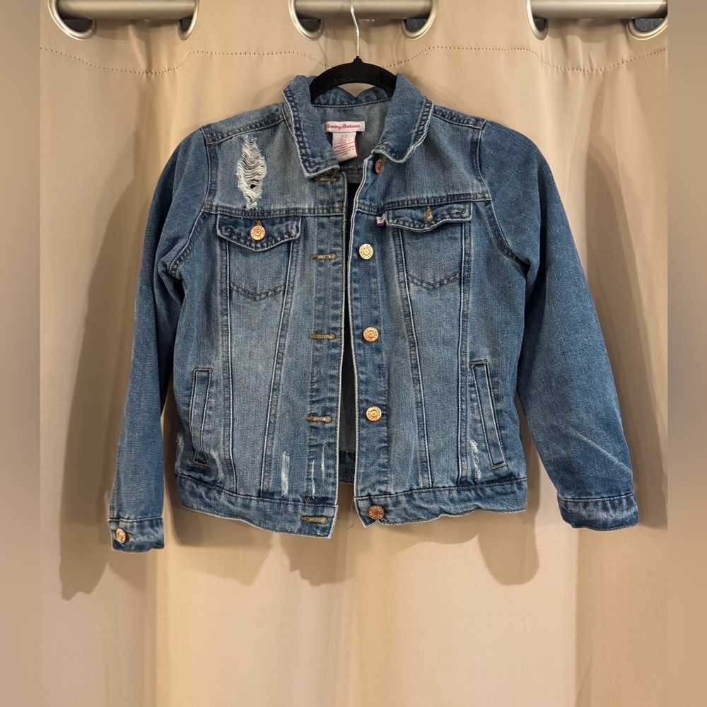 Tommy Bahama Kids Distressed Blue Jean Jacket